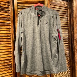 Spyder Men's Charcoal Long Sleeve Tee